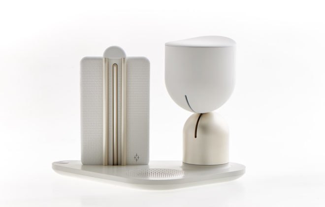 ElliQ, Intuition Robotics, Yves Behar, robot companion, house robot, seniors, senior citizens, assistive technology, London Design Museum, AI, artificial intelligence