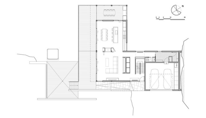 Estrade Residence, MU Architecture, green roof, Quebec, Canada, cedar, wooden cladding, locally sourced materials, green architecture, terrace