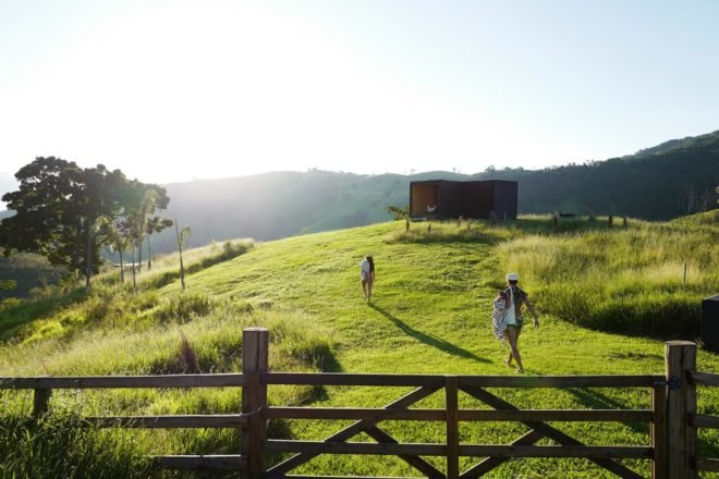 Casas de Catuçaba cabins, Fazenda Catuçaba AirBnB, MINIMOD Airbnb, Serra do Mar State Park hotel, Serra do Mar State Park cabins, Minimod in Brazil, Minimod at Fazenda Catuçaba, MINIMOD Catuçaba, off grid AirBnB rental, prefabricated eco cabin
