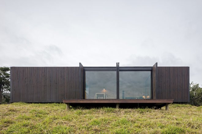 Casas de Catuçaba cabins, Fazenda Catuçaba AirBnB, MINIMOD Airbnb, Serra do Mar State Park hotel, Serra do Mar State Park cabins, Minimod in Brazil, Minimod at Fazenda Catuçaba, MINIMOD Catuçaba, off grid AirBnB rental, prefabricated eco cabin