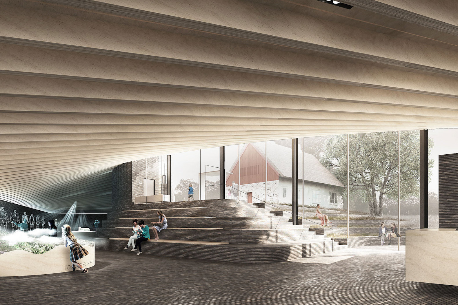 Kalø Castle Visitor Center by Arkitema Architects, Mols Bjerge National Park visitor center, Kalø Castle ruins new visitor center, Kalø Castle Visitor Center, hill-shaped architecture visitor center