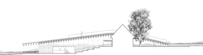 Kalø Castle Visitor Center by Arkitema Architects, Mols Bjerge National Park visitor center, Kalø Castle ruins new visitor center, Kalø Castle Visitor Center, hill-shaped architecture visitor center