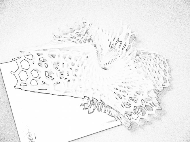 Lace LED by Margot Krasojević, 3D printed lamp, 3D printed LED light diffuser, Lace LED, 3d printed Lace LED, 3d printed lighting