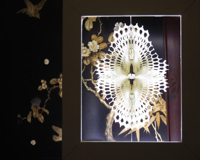 Lace LED by Margot Krasojević, 3D printed lamp, 3D printed LED light diffuser, Lace LED, 3d printed Lace LED, 3d printed lighting