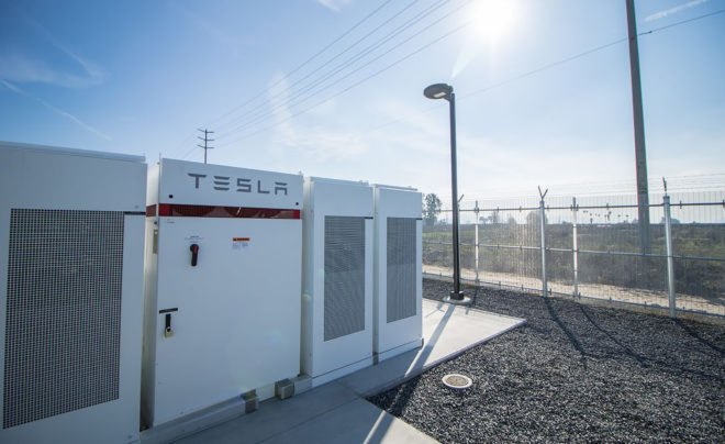 Tesla, Tesla Powerpack, Tesla Powerpacks, Powerpack, Powerpacks, Tesla battery, Tesla batteries, Tesla battery storage facility, battery storage facility, battery storage, battery, batteries, Mira Loma Substation, Southern California Edison, Southern California, California, grid, energy, electricity, renewable energy, clean energy, clean electricity