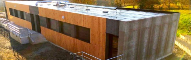 Multipod Studio and Arc A3 Sud Touraine, PopUp Houses, lego classrooms, pop up classrooms, modular building, prefab buildings, breathable materials, passive buildings, PopUp building for Rollinat High School, accessible design, Alfred de Vigny High School, Indre-et-Loire, France, sustainable design, green design