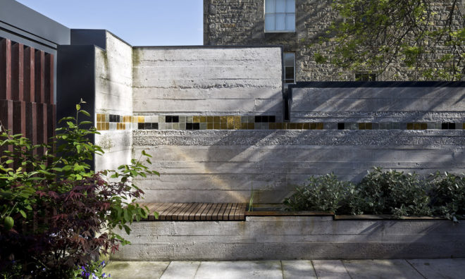 Murphy House, Richard Murphy Architects, solar power, Edinburgh, monopitch, solar panels, photovoltaic cells, rainwater harvesting, shutters, irrigation, grey water, grey water storage, green architecture