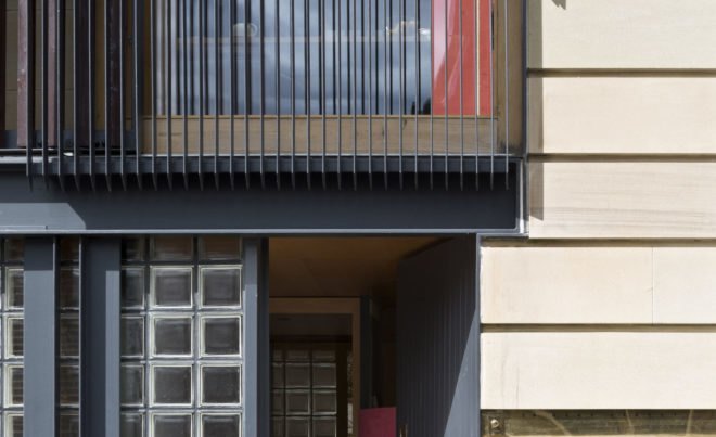Murphy House, Richard Murphy Architects, solar power, Edinburgh, monopitch, solar panels, photovoltaic cells, rainwater harvesting, shutters, irrigation, grey water, grey water storage, green architecture