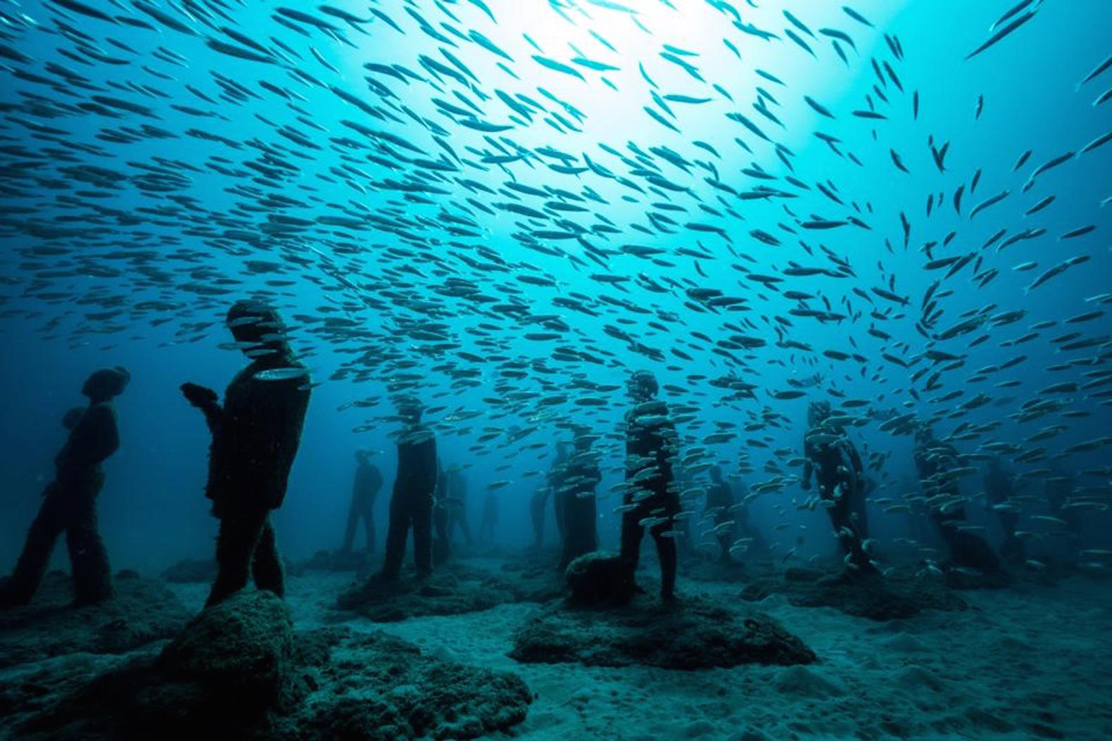 Museo Atlantico, Museo Atlantico installations, Museo Atlantico opening, Museo Atlantico by Jason de Caires Taylor, artificial reef museum, underwater museum, Europe underwater museum, Human Gyre underwater, Lanzarote underwater museum