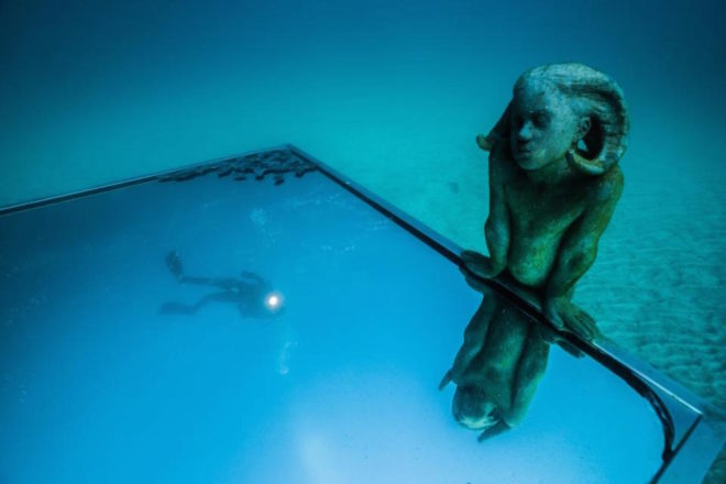 Museo Atlantico, Museo Atlantico installations, Museo Atlantico opening, Museo Atlantico by Jason de Caires Taylor, artificial reef museum, underwater museum, Europe underwater museum, Human Gyre underwater, Lanzarote underwater museum