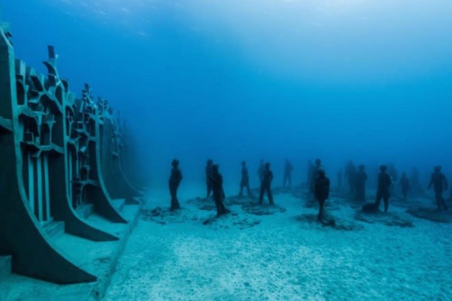 Museo Atlantico, Museo Atlantico installations, Museo Atlantico opening, Museo Atlantico by Jason de Caires Taylor, artificial reef museum, underwater museum, Europe underwater museum, Human Gyre underwater, Lanzarote underwater museum