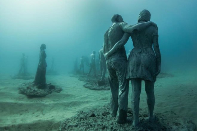 Museo Atlantico, Museo Atlantico installations, Museo Atlantico opening, Museo Atlantico by Jason de Caires Taylor, artificial reef museum, underwater museum, Europe underwater museum, Human Gyre underwater, Lanzarote underwater museum