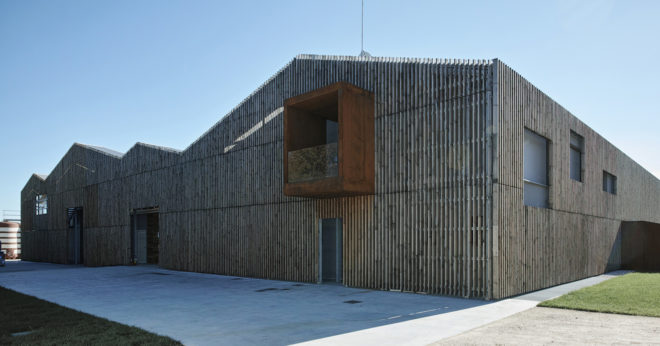 MADE Associati Architetti, New BIO Winery, beechwood, timber cladding, winery, Italy, organic wine, green architecture, wooden planks, timber façade, green renovation, biodiversity, locally sourced timber, sustainably harvested wood