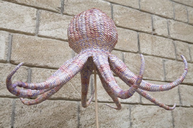 Pencil sculptures, colored pencil sculpture, Color Pencil Sculptures by Jennifer Maestre, Art Jennifer Maestre, turning pencils into beads