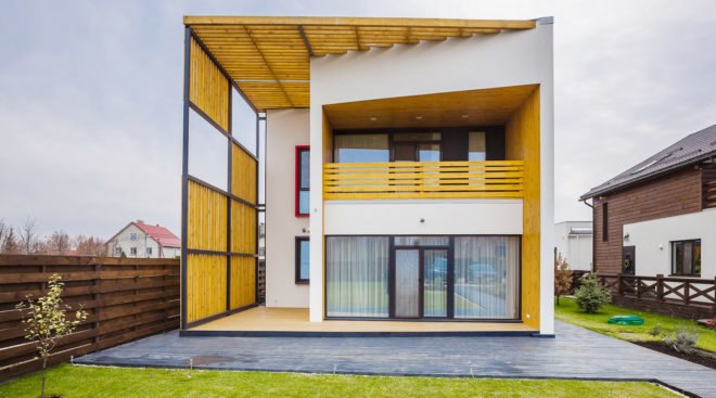 RBN House, Workshop Grynevich Dmitriy, Kiev, wood screen, wooden structure, fireplace, wooden walkways, green architecture, open-plan, wooden deck