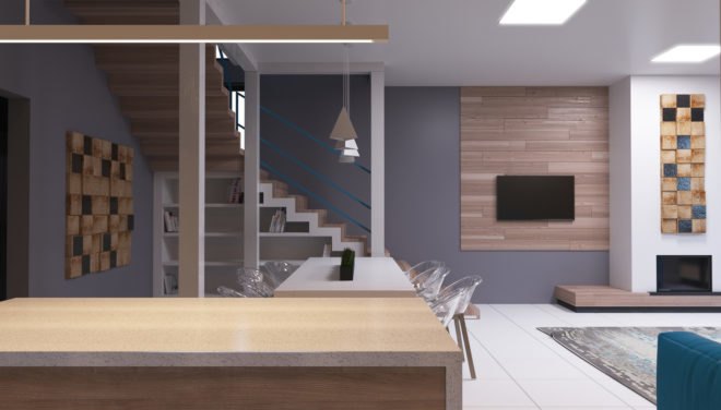 RBN House, Workshop Grynevich Dmitriy, Kiev, wood screen, wooden structure, fireplace, wooden walkways, green architecture, open-plan, wooden deck