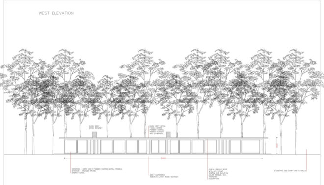 Reydon Grove Farm, Norm.Architects, Suffolk, UK, pavilion, green architecture, floor-to-ceiling windows, barn, natural light