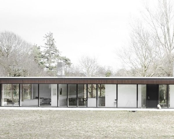 Reydon Grove Farm, Norm.Architects, Suffolk, UK, pavilion, green architecture, floor-to-ceiling windows, barn, natural light
