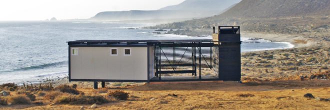 health clinic in Caleta El Sauce, off grid Caleta El Sauce, off grid health clinic, prefabricated health clinic, health clinic architecture, solar powered health clinic, Rural Health Clinic by SAA arquitectura + territorio