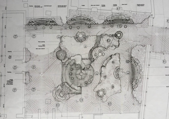 South London Gallery garden, South London Gallery garden by Gabriel Orozco, Gabriel Orozco garden design, Gabriel Orozco London work, landscape design at South London Gallery