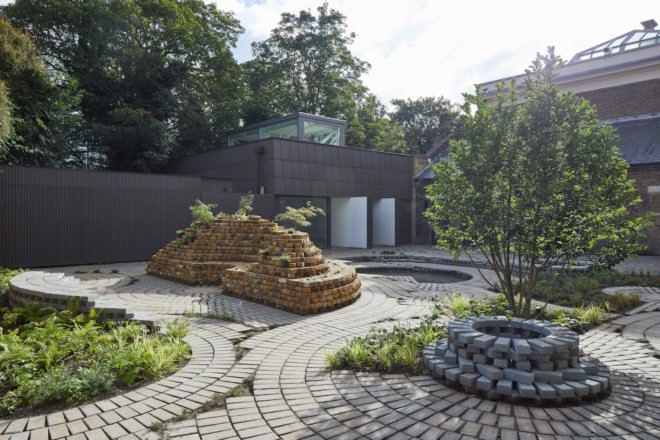 South London Gallery garden, South London Gallery garden by Gabriel Orozco, Gabriel Orozco garden design, Gabriel Orozco London work, landscape design at South London Gallery