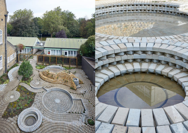 South London Gallery garden, South London Gallery garden by Gabriel Orozco, Gabriel Orozco garden design, Gabriel Orozco London work, landscape design at South London Gallery