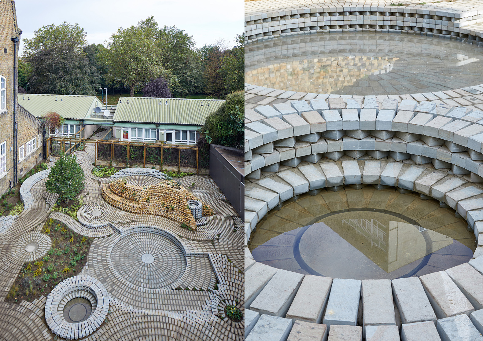 South London Gallery garden, South London Gallery garden by Gabriel Orozco, Gabriel Orozco garden design, Gabriel Orozco London work, landscape design at South London Gallery