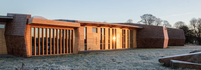 Sunbeams Music Center by Mawson Kerr, Sunbeams music center, Sunbeams Music Trust, Sunbeams Music Trust in Cumbria, Sunbeams Music Trust building, music therapy center, music therapy architecture, Cumbria eco friendly design