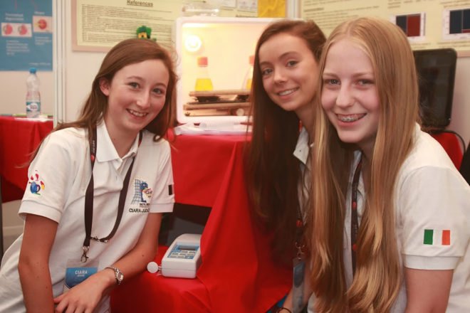 Ciara Judge, Émer Hickey, Sophie Healy-Thow, Ireland, Google Science Fair, Google Science Fair 2014, Combating the Global Food Crisis, food crisis, food poverty, food, bacteria, oats, barley, crops, crop yield, teenager, teenagers, teenage invention, teenage inventions, inventions