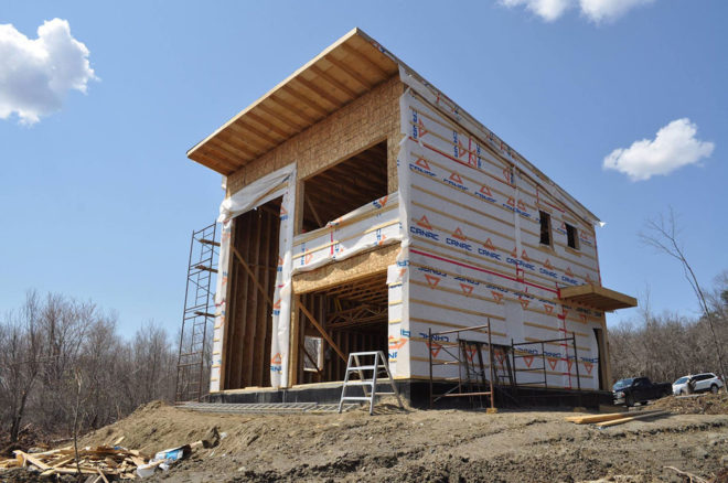 Wood Duck by Atelier l'Abri, Wood Duck self build project, Wood Duck in Bolton, Wood Duck architecture, self built cabin, cost effective cabin design, hemlock spruce cabin, hemlock spruce building material