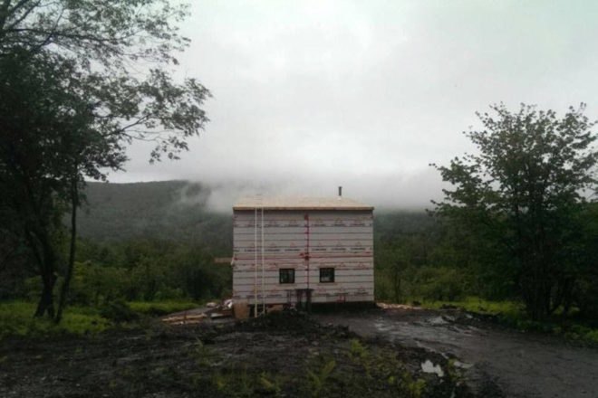 Wood Duck by Atelier l'Abri, Wood Duck self build project, Wood Duck in Bolton, Wood Duck architecture, self built cabin, cost effective cabin design, hemlock spruce cabin, hemlock spruce building material