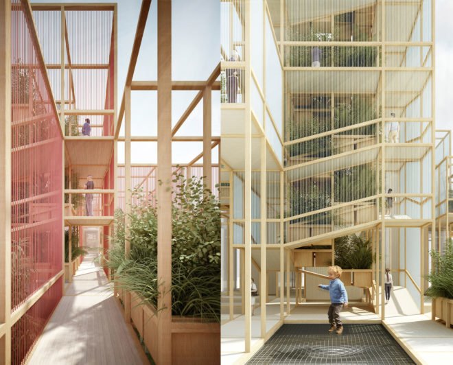 Thousand Yards pavilion, Thousand Yards by Penda, Thousand Yards expo pavilion for Vanke, Vanke and penda, International Horticultural Expo 2019, International Horticultural Expo 2019 pavilion