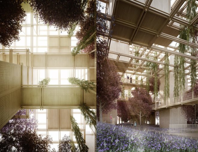 Thousand Yards pavilion, Thousand Yards by Penda, Thousand Yards expo pavilion for Vanke, Vanke and penda, International Horticultural Expo 2019, International Horticultural Expo 2019 pavilion