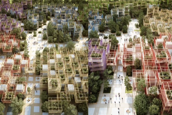 Thousand Yards pavilion, Thousand Yards by Penda, Thousand Yards expo pavilion for Vanke, Vanke and penda, International Horticultural Expo 2019, International Horticultural Expo 2019 pavilion