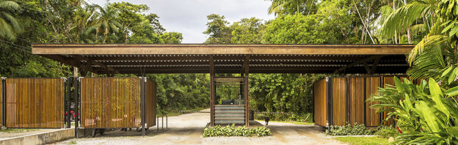 Una Pavilion, Apiacás Arquitetos, wooden pavilion, pavilion, Brazil, modular architecture, Sao Paulo, green architecture, rainforest, modules, wood furniture