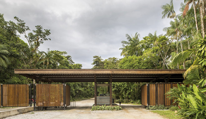 Una Pavilion, Apiacás Arquitetos, wooden pavilion, pavilion, Brazil, modular architecture, Sao Paulo, green architecture, rainforest, modules, wood furniture