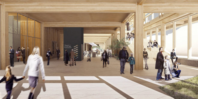 Växjö station and city hall, White Arkitekter, urban spaces, Sweden, wooden structure, city hall, green architecture, public spaces, low energy consumption, energy efficiency