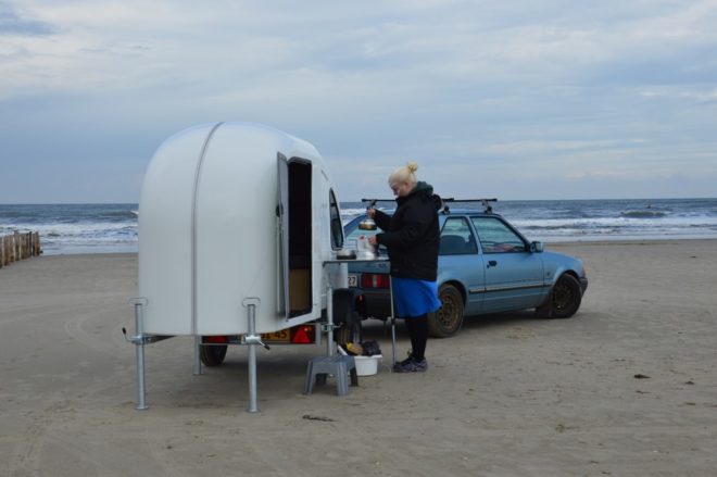 tiny trailer, tiny camper, tiny rv, homie, expandable trailer, expandable rv, lightweight trailer, ultralight camper, wide path trailer