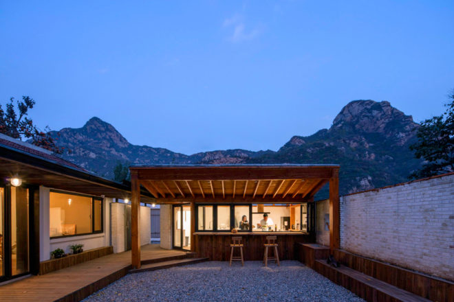 DL Atelier, Yi She Mountain Inn, wooden homes, green roof, chinese architecture, mountain retreats, mountain inns, off the grid escapes, locally-sourced materials, green materials, green building, chinese retreats, locally sourced bricks, green rooftop