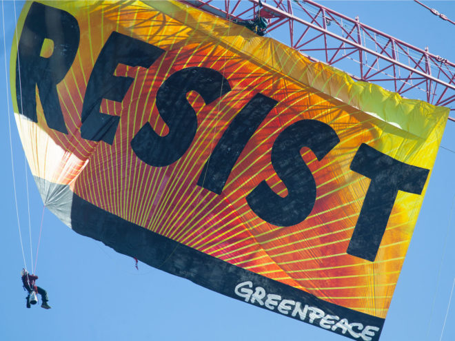 Greenpeace, White House, Donald Trump, protests, activism, Karen Topakian