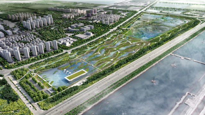 Migratory Bird Airport, Lingang Sanctuary, McGregor Coxall, bird sanctuary, airport bird sanctuary, eco architecture, animal architecture, conservation, bird sanctuary, East Asian-Australian Flyway, migratory Bird Airport, chinese bird migration, Tianjin, LINGANG Eco Park, bird parks, eco parks, animal protection,