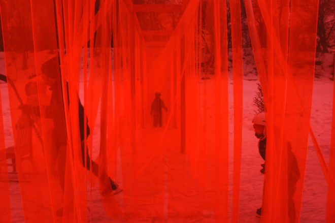 Atelier ARI, open borders, Donald Trump, mexico wall, trump politics, wall architecture, art, protest art, political art installations, Winnipeg Warming Huts, hut designs, trump antimovement, trump politics, art against trump, artists against trump, protest art