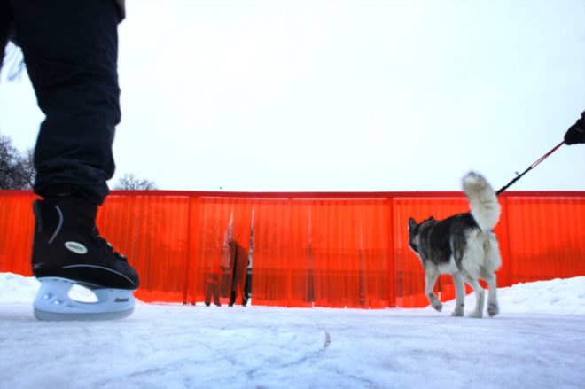 Atelier ARI, open borders, Donald Trump, mexico wall, trump politics, wall architecture, art, protest art, political art installations, Winnipeg Warming Huts, hut designs, trump antimovement, trump politics, art against trump, artists against trump, protest art