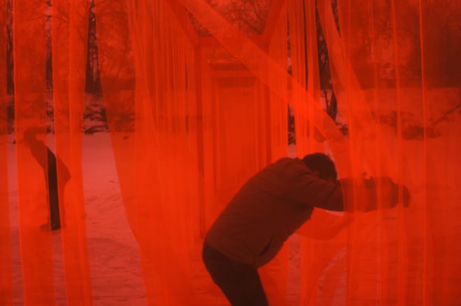 Atelier ARI, open borders, Donald Trump, mexico wall, trump politics, wall architecture, art, protest art, political art installations, Winnipeg Warming Huts, hut designs, trump antimovement, trump politics, art against trump, artists against trump, protest art