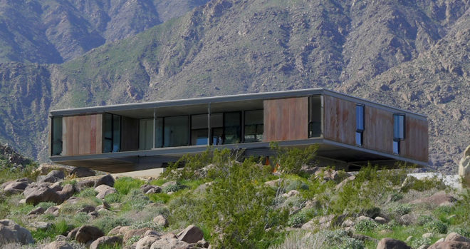 Beadle House, o2 House, o2 Architecture, Better Built, mid-century modern, Palm Springs, Arizona, solar power, natural ventilation, green architecture, cantilever
