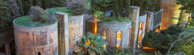 Cement Factory home, Cement Factory turned into a home, adaptive reuse factory, Ricardo Bofill house, Ricardo Bofill renovated cement factory, renovated factories into housing, Ricardo Bofill La Fabrica