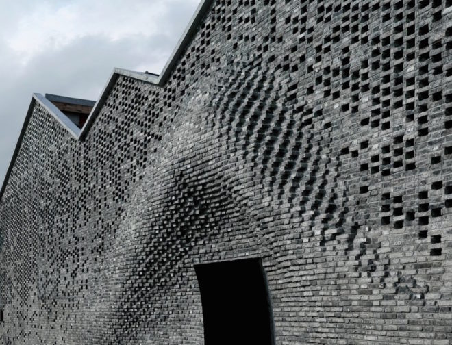 Chi She by Archi-Union Architects, Chi She art gallery, Chi She in Shanghai, Archi-Union Architects in Shanghai, Shanghai art gallery architecture, robot masonry fabrication, buildings constructed by robots, Fab-Union robot construction