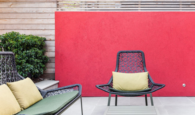 Chiswick House, AU Architects, green renovation, London, sliding doors, green architecture, open plan layout, polished concrete, natural building materials, garden terrace, rear garden