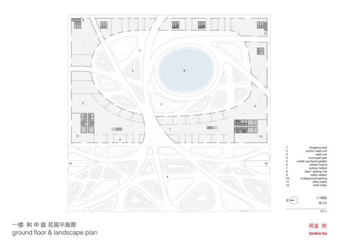 Cradle Towers by Tonkin Liu, Zhengzhou architecture, mountain inspired architecture, Songshan mountain inspired buildings, Cradle Towers in Zhengzhou, Cradle Towers in China