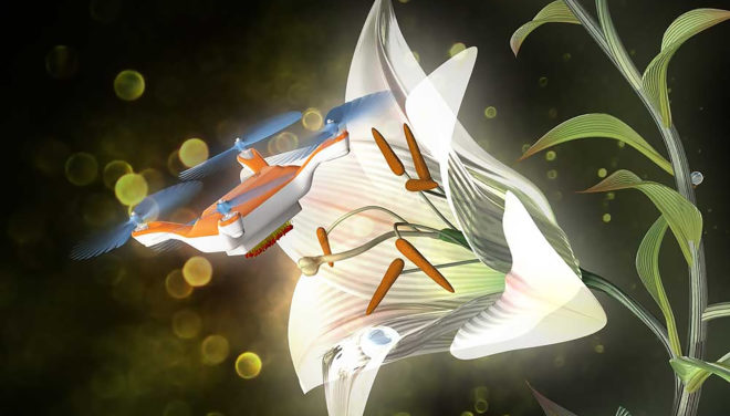 National Institute of Advanced Industrial Science and Technology, drone, drones, pollinating drone, pollinating drones, drone pollinator, drone pollinators, pollinator, pollinators, pollinate, pollinating, bee, bees, science, Japan, technology, machine, G-Force PXY CAM, G-Force, G-Force Hobby